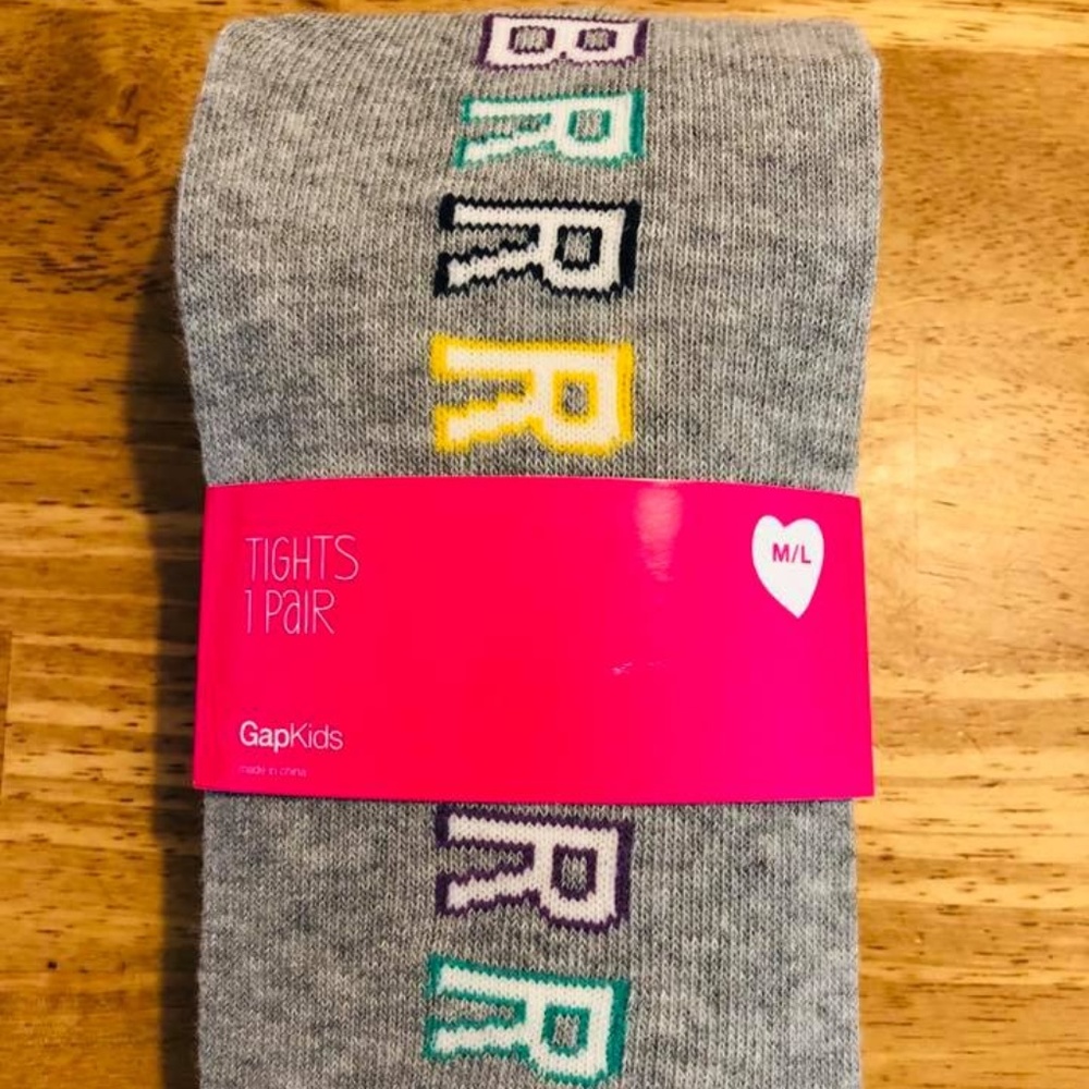 New Gap Kids girl tights brrrr M/L